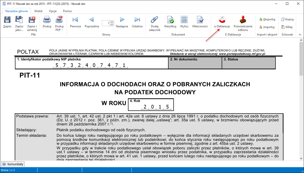 edeklaracje wysylanie